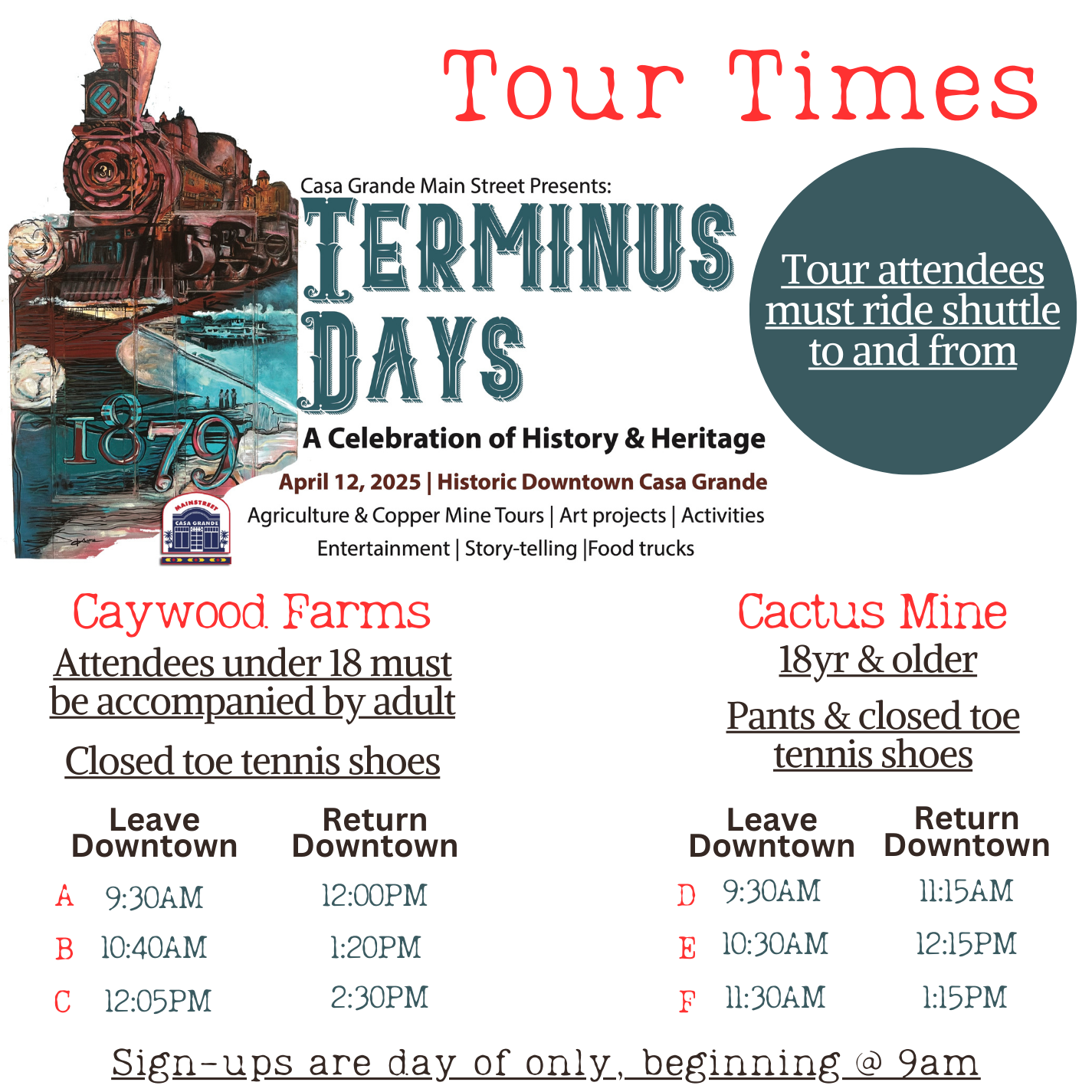 Terminus Days<div>Saturday, April 12, 2025</div> divider